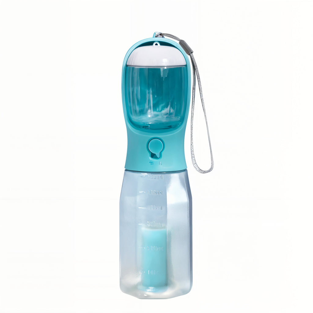 3-in-1 Pet Travel Bottle: Treats, Water, and Poop Bags